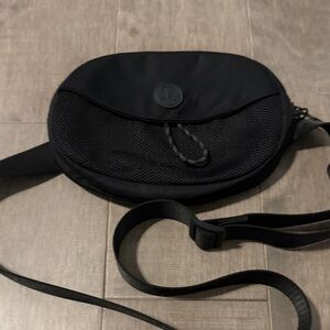 lululemon athletica Black Mesh Crossbody Bag